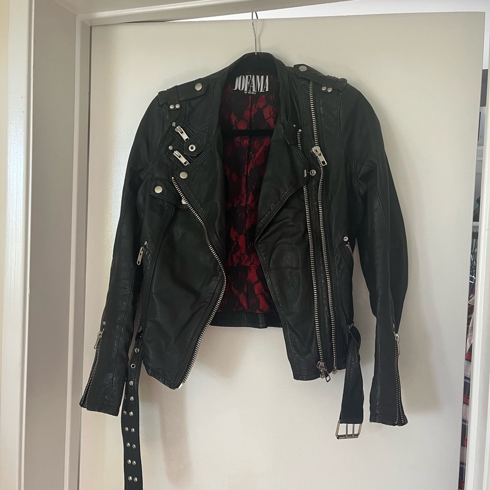 Women's Black Leather Jacket